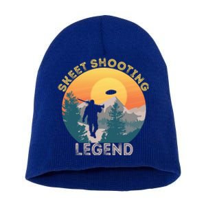 Skeet Shooting Legend Skeet Trap Clay Outdoor Sports Lover Cool Gift Short Acrylic Beanie