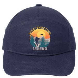 Skeet Shooting Legend Skeet Trap Clay Outdoor Sports Lover Cool Gift 7-Panel Snapback Hat