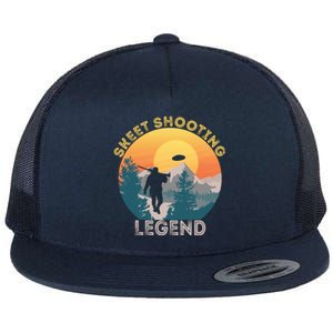 Skeet Shooting Legend Skeet Trap Clay Outdoor Sports Lover Cool Gift Flat Bill Trucker Hat