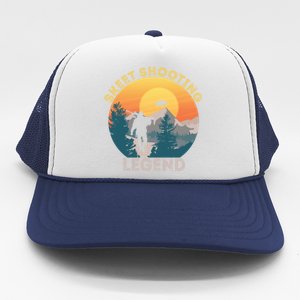 Skeet Shooting Legend Skeet Trap Clay Outdoor Sports Lover Cool Gift Trucker Hat