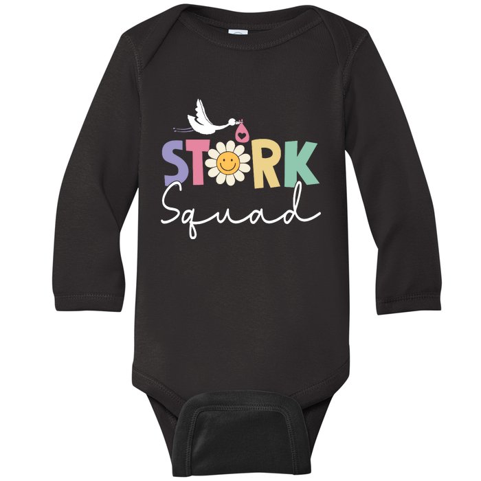 Stork Squad Labor And Delivery Nurse Labor And Delivery Nurse L And D Nurse Baby Long Sleeve Bodysuit