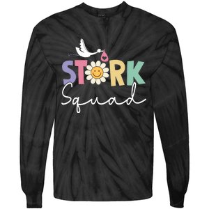 Stork Squad Labor And Delivery Nurse Labor And Delivery Nurse L And D Nurse Tie-Dye Long Sleeve Shirt