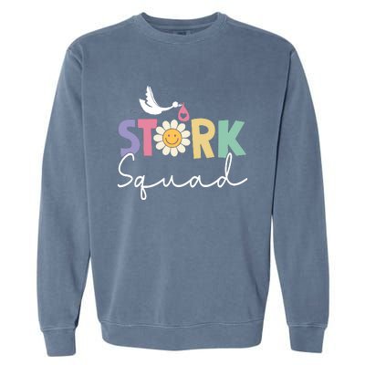 Stork Squad Labor And Delivery Nurse Labor And Delivery Nurse L And D Nurse Garment-Dyed Sweatshirt