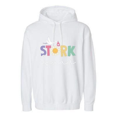 Stork Squad Labor And Delivery Nurse Labor And Delivery Nurse L And D Nurse Garment-Dyed Fleece Hoodie