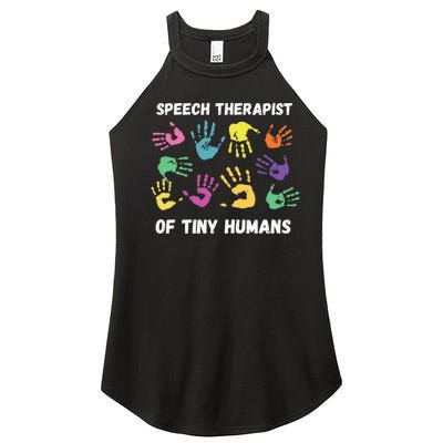 SLP Speech Language Pathology Therapist Women’s Perfect Tri Rocker Tank