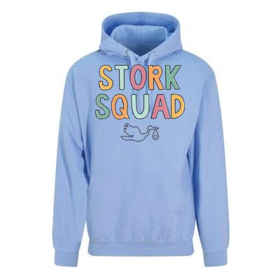 Stork Squad Labor And Delivery Nurse Mother Baby Nurse Unisex Surf Hoodie