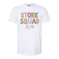 Stork Squad Labor And Delivery Nurse Mother Baby Nurse Softstyle CVC T-Shirt