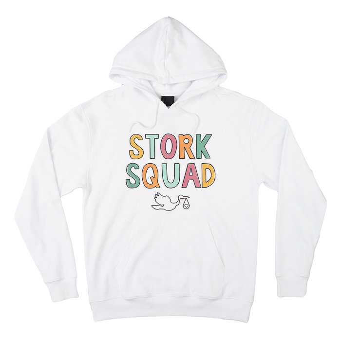 Stork Squad Labor And Delivery Nurse Mother Baby Nurse Hoodie