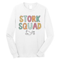 Stork Squad Labor And Delivery Nurse Mother Baby Nurse Long Sleeve Shirt