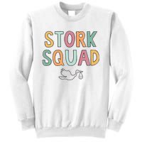 Stork Squad Labor And Delivery Nurse Mother Baby Nurse Sweatshirt