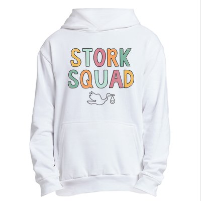 Stork Squad Labor And Delivery Nurse Mother Baby Nurse Urban Pullover Hoodie