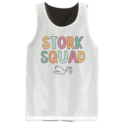 Stork Squad Labor And Delivery Nurse Mother Baby Nurse Mesh Reversible Basketball Jersey Tank