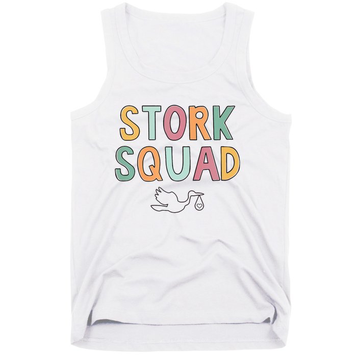 Stork Squad Labor And Delivery Nurse Mother Baby Nurse Tank Top