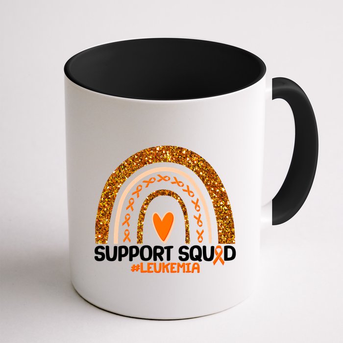 Support Squad #Leukemia Orange Ribbon Rainbow Mug