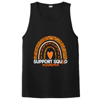 Support Squad #Leukemia Orange Ribbon Rainbow PosiCharge Competitor Tank