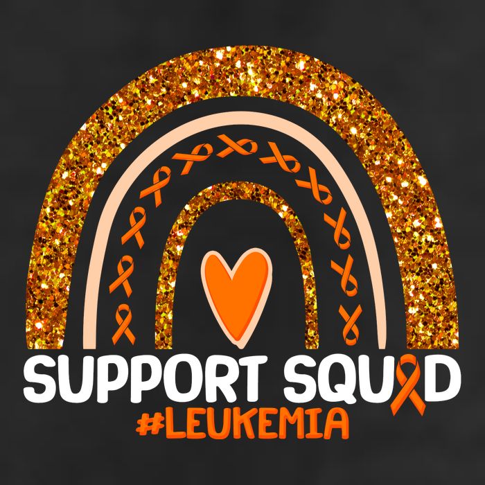 Support Squad #Leukemia Orange Ribbon Rainbow Golf Towel