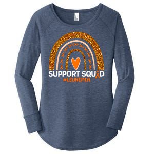 Support Squad #Leukemia Orange Ribbon Rainbow Women's Perfect Tri Tunic Long Sleeve Shirt