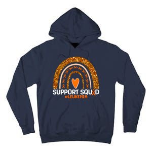 Support Squad #Leukemia Orange Ribbon Rainbow Tall Hoodie