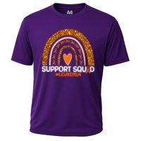 Support Squad #Leukemia Orange Ribbon Rainbow Performance Shirt