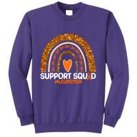 Support Squad #Leukemia Orange Ribbon Rainbow Sweatshirt