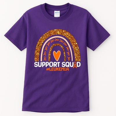 Support Squad #Leukemia Orange Ribbon Rainbow Tall T-Shirt