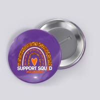 Support Squad #Leukemia Orange Ribbon Rainbow Button