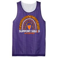 Support Squad #Leukemia Orange Ribbon Rainbow Mesh Reversible Basketball Jersey Tank