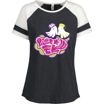 Squid Sisters Logo Gift For Fans,Gift Halloween Day, Gift Thanksgiving, Gif Enza Ladies Jersey Colorblock Tee