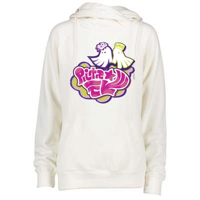 Squid Sisters Logo Gift For Fans,Gift Halloween Day, Gift Thanksgiving, Gif Womens Funnel Neck Pullover Hood