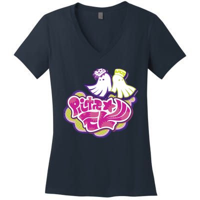 Squid Sisters Logo Gift For Fans,Gift Halloween Day, Gift Thanksgiving, Gif Women's V-Neck T-Shirt