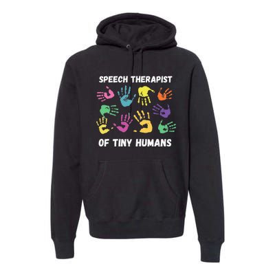 SLP Speech Language Pathology Therapist Premium Hoodie