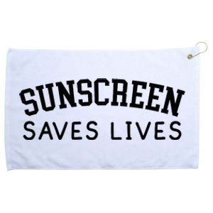 Sunscreen Saves Lives Funny Dermatology Doctor Derm Squad Grommeted Golf Towel