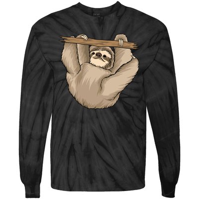 Sloth Tie-Dye Long Sleeve Shirt