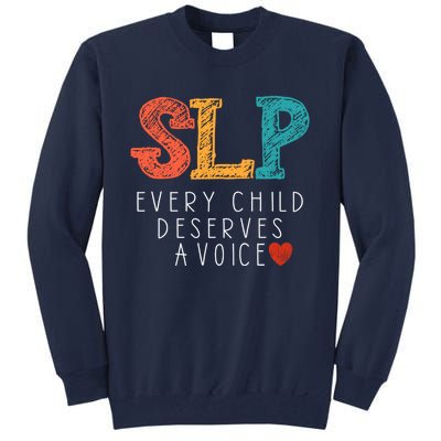 SLP Speech Language Pathologist Speech Therapy Tall Sweatshirt