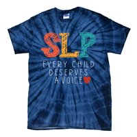 SLP Speech Language Pathologist Speech Therapy Tie-Dye T-Shirt