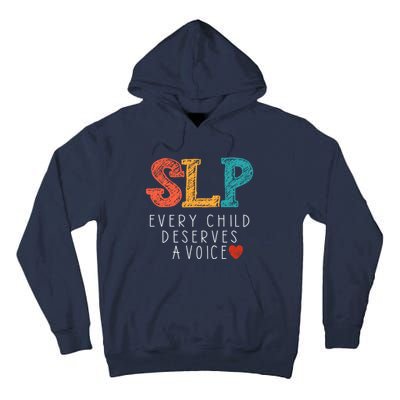 SLP Speech Language Pathologist Speech Therapy Tall Hoodie