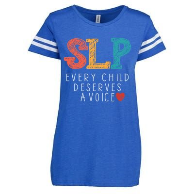 SLP Speech Language Pathologist Speech Therapy Enza Ladies Jersey Football T-Shirt