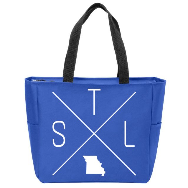 Stl St Louis Missouri 314 Funny Gift Zip Tote Bag