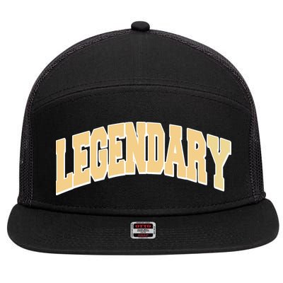 Shedeur Sanders Legendary Colorado Colorway 7 Panel Mesh Trucker Snapback Hat
