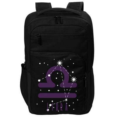 Star Sign Libra Zodiac Great Gift Impact Tech Backpack