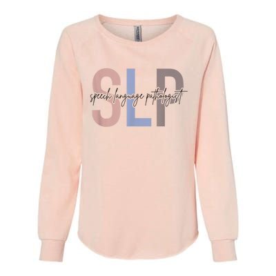 SLP Speech Language Pathologist, Speech Therapy Womens California Wash Sweatshirt