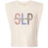 SLP Speech Language Pathologist, Speech Therapy Garment-Dyed Women's Muscle Tee