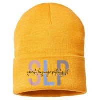 SLP Speech Language Pathologist, Speech Therapy Sustainable Knit Beanie