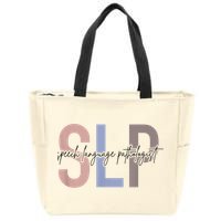 SLP Speech Language Pathologist, Speech Therapy Zip Tote Bag