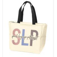 SLP Speech Language Pathologist, Speech Therapy Zip Tote Bag