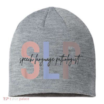 SLP Speech Language Pathologist, Speech Therapy Sustainable Beanie