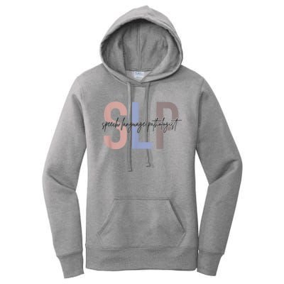 SLP Speech Language Pathologist, Speech Therapy Women's Pullover Hoodie