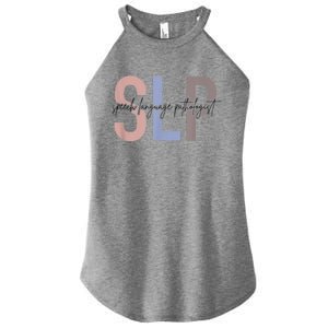 SLP Speech Language Pathologist, Speech Therapy Women's Perfect Tri Rocker Tank