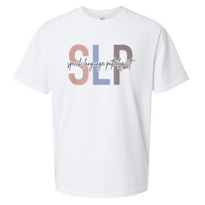 SLP Speech Language Pathologist, Speech Therapy Sueded Cloud Jersey T-Shirt