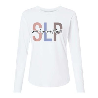 SLP Speech Language Pathologist, Speech Therapy Womens Cotton Relaxed Long Sleeve T-Shirt